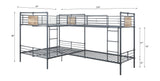 Acme - Cordelia Double Twin & Double Full Bunk Bed BD00365 Sandy Black, Dark Bronze Hand-Brushed Finish