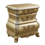 Acme - Seville Nightstand BD00452 Gold Finish