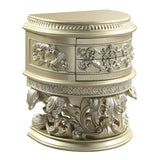 Acme - Vatican Nightstand BD00462 Champagne Silver Finish