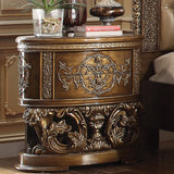 Acme - Constantine Nightstand BD00472 Brown & Gold Finish