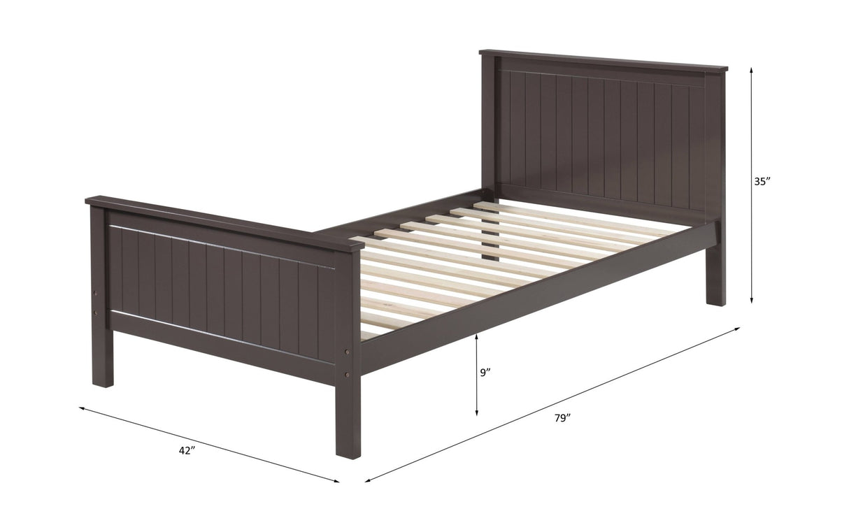 Bungalow Twin Bed BD00494 Chocolate Finish | Acme | Home Elegance USA