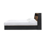 Acme - Eos Queen Bed W/Storage BD00545Q Walnut & Black Finish