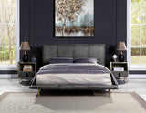 Acme - Metis EK Bed BD00558EK Gray Top Grain Leather