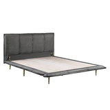 Acme - Metis EK Bed BD00558EK Gray Top Grain Leather