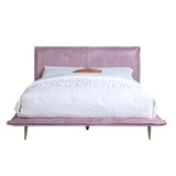 Acme - Metis EK Bed BD00560EK Pink Top Grain Leather