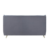 Acme - Doris EK Bed BD00562EK Gray Top Grain Leather