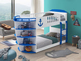 Acme - Neptune Twin/Twin Bunk Bed BD00577 Sky Blue & White Finish