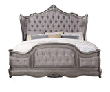 Ariadne CK Bed BD00601CK Velvet & Antique Platinum Finish | Acme - BD00601CK - Home Elegance USA - 2