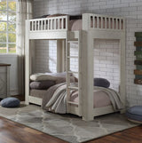 Acme - Cedro Twin/Twin Bunk Bed BD00612 Weathered White Finish