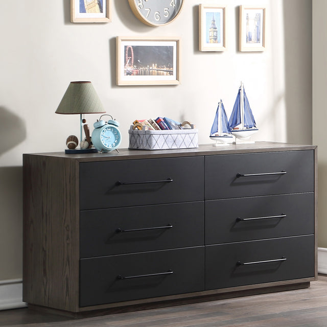 Acme - Estevon Dresser BD00614 Gray Oak Finish