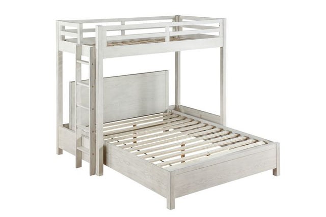 Acme - Celerina Queeen Bed BD00615Q Weathered White Finish