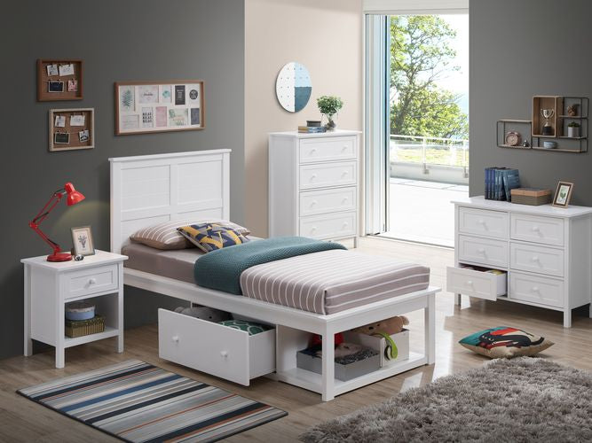 Acme - Lolanda Twin Bed BD00649T White Finish