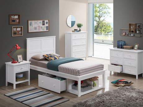 Acme - Lolanda Twin Bed BD00649T White Finish