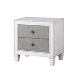 Acme - Katia Nightstand BD00661 Rustic Gray & Weathered White Finish