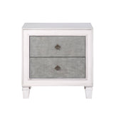 Acme - Katia Nightstand BD00661 Rustic Gray & Weathered White Finish