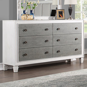 Acme - Katia Dresser BD00663 Rustic Gray & Weathered White Finish