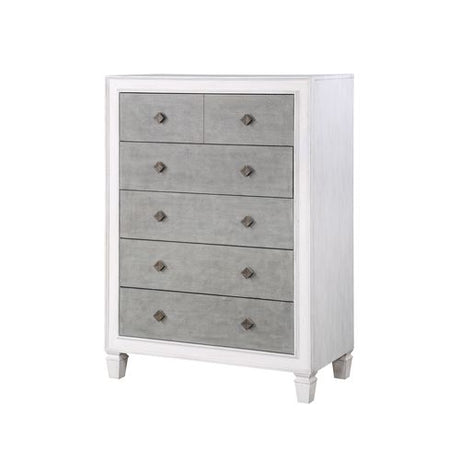 Acme - Katia Chest BD00664 Rustic Gray & Weathered White Finish