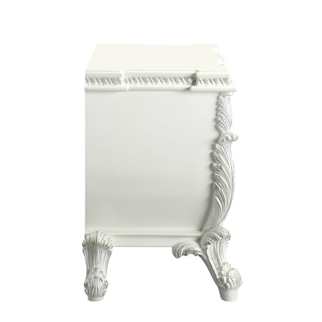 Acme - Vanaheim Nightstand BD00672 Antique White Finish