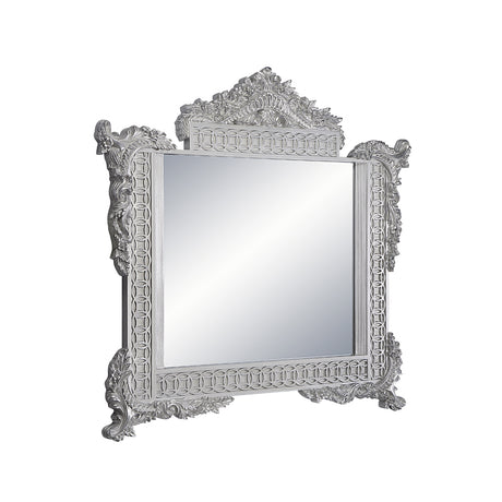 Acme - Valkyrie Mirror BD00685 Antique Platinum Finish