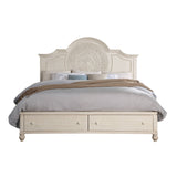 Acme - Roselyne CK Bed BD00693CK Antique White Finish