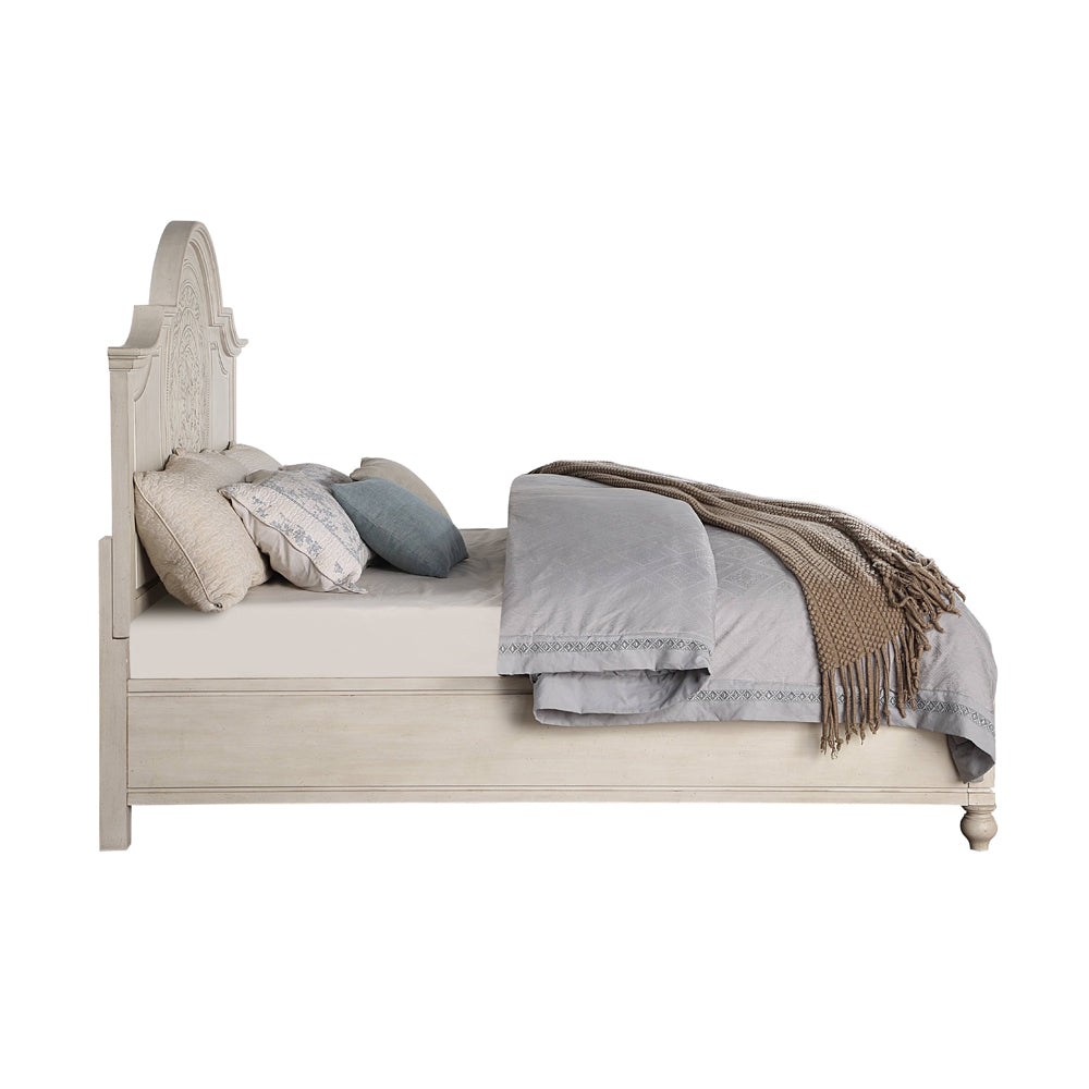 Acme - Roselyne CK Bed BD00693CK Antique White Finish