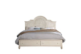 Acme - Roselyne Queen Bed BD00695Q Antique White Finish