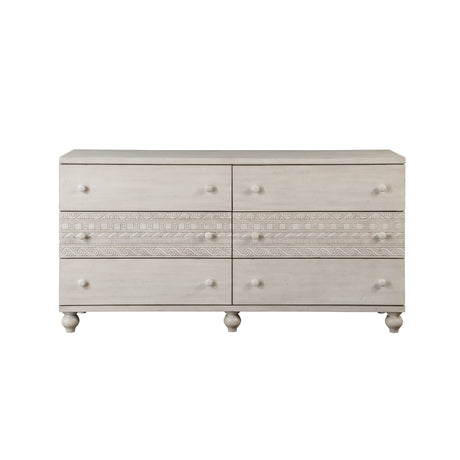 Acme - Roselyne Dresser BD00698 Antique White Finish