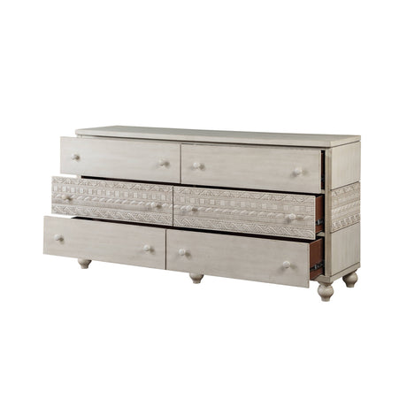 Acme - Roselyne Dresser BD00698 Antique White Finish