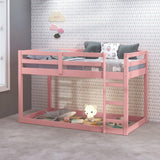 Acme - Gaston II Twin Loft Bed BD00768 Pink Finish