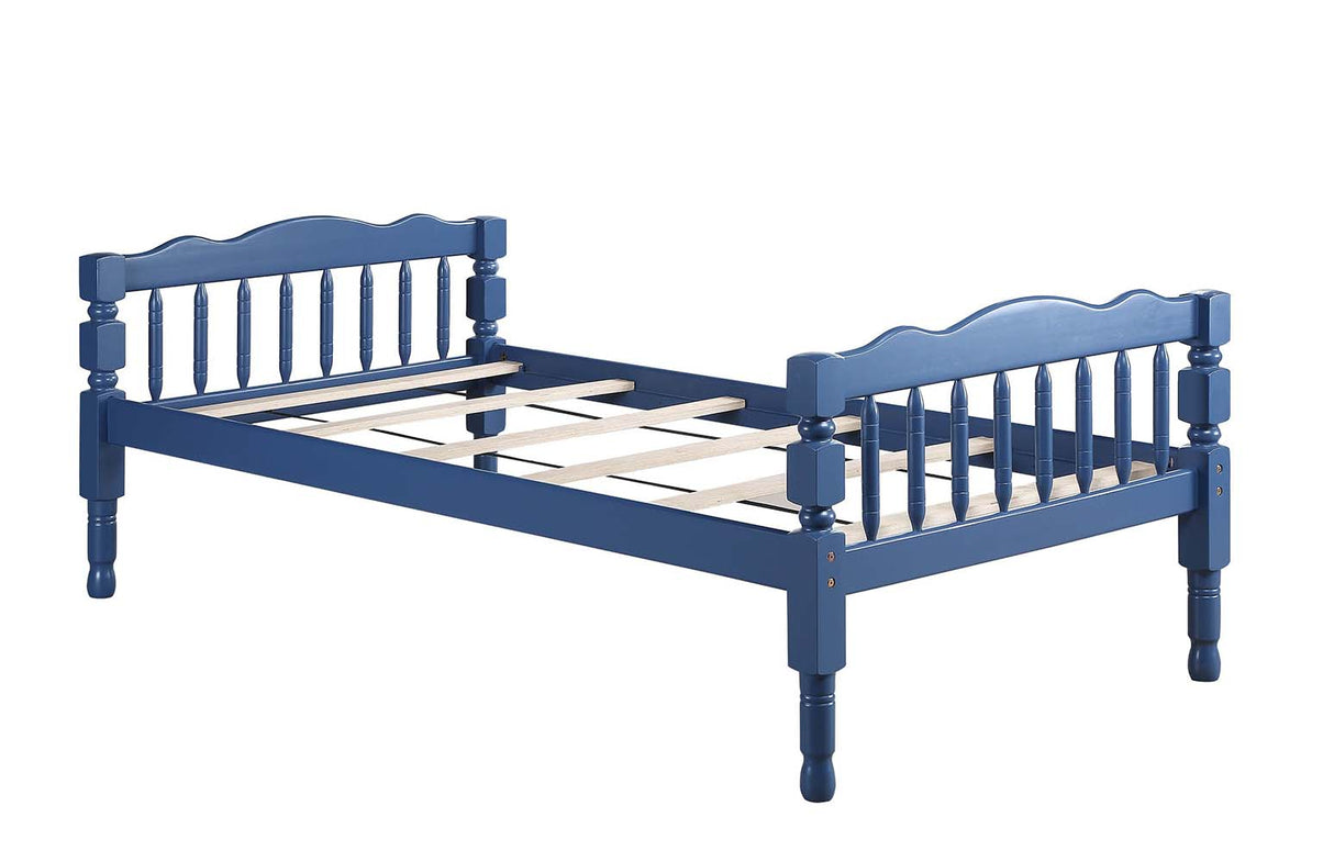 Acme - Homestead Twin/Twin Bunk Bed BD00865 Dark Blue Finish