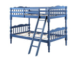 Acme - Homestead Twin/Twin Bunk Bed BD00865 Dark Blue Finish