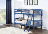 Acme - Homestead Twin/Twin Bunk Bed BD00865 Dark Blue Finish