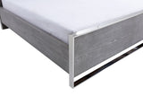 Charlene Modern Grey Elm and Stainless Steel EK Bedroom Set