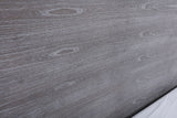 Eastern King Charlene Modern Grey Elm & Stainless Steel Bed