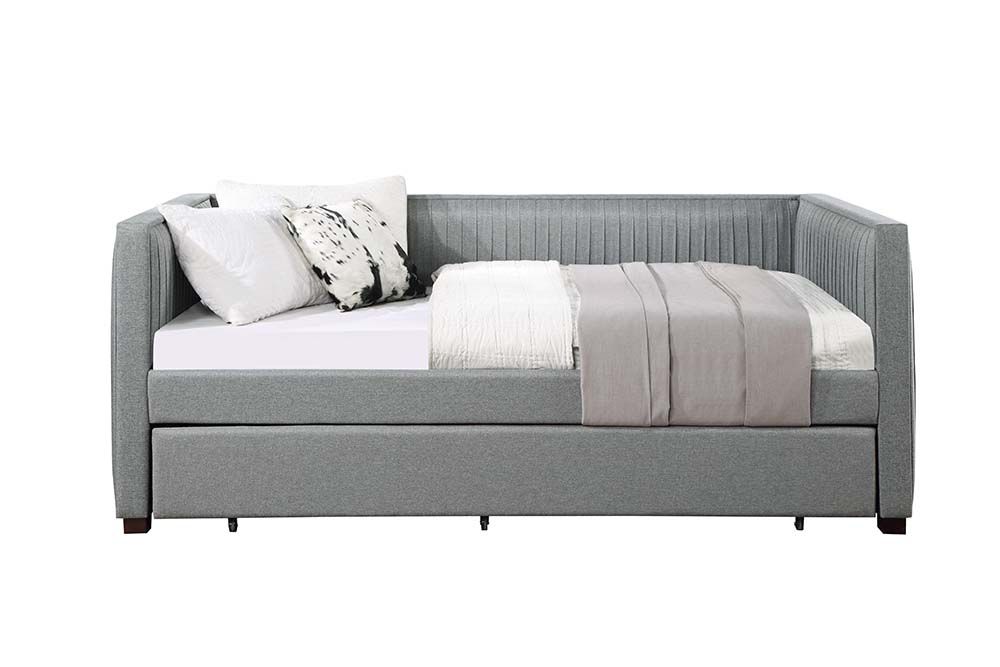 Danyl Daybed W/Trundle (Twin) BD00954 Gray Fabric | Acme - BD00954 - Home Elegance USA - 3