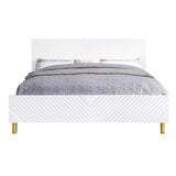 Acme - Gaines Queen Bed BD01034Q White High Gloss Finish