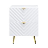 Acme - Gaines Nightstand BD01035 White High Gloss Finish