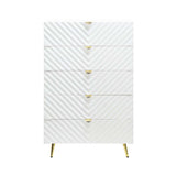 Acme - Gaines Chest BD01038 White High Gloss Finish