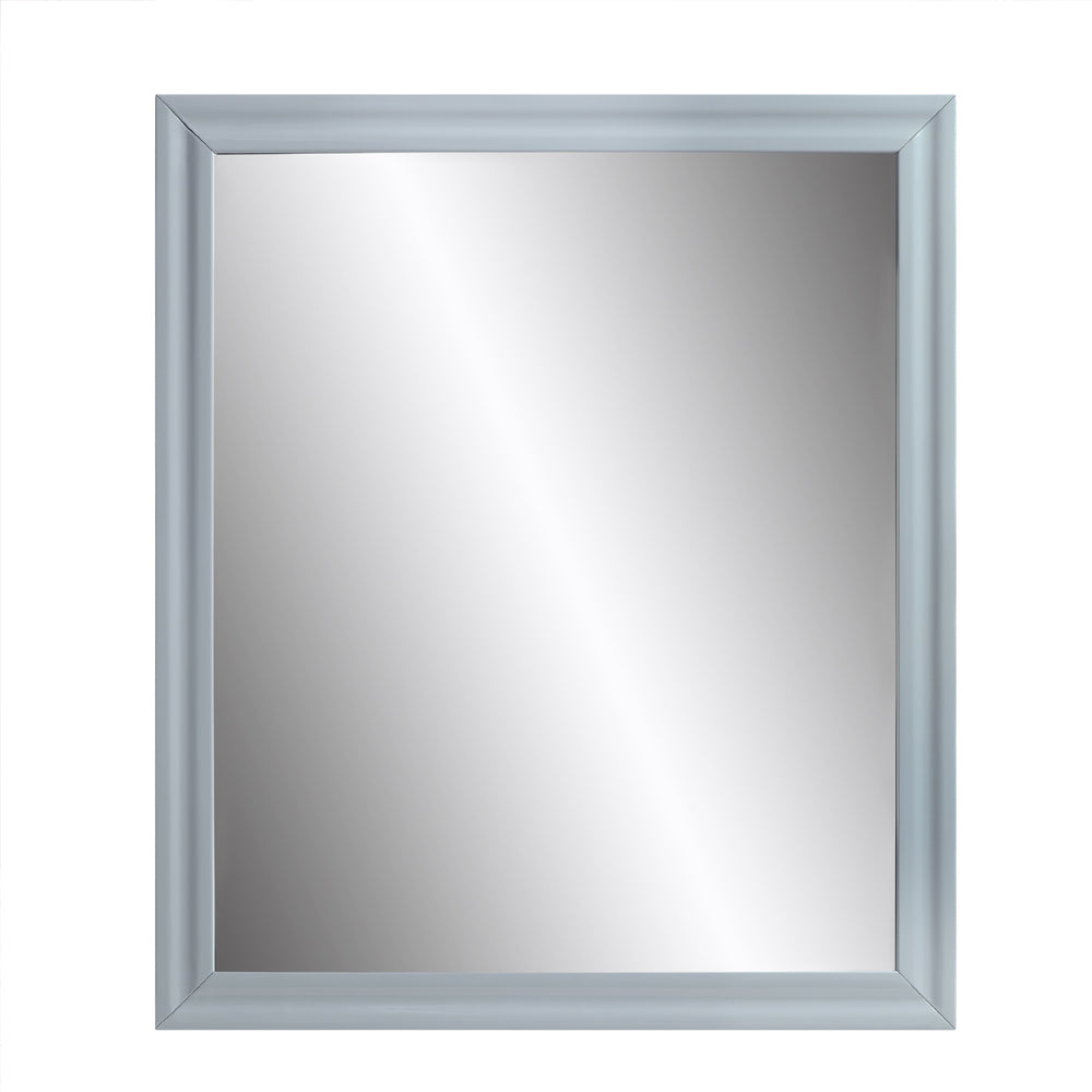 Acme - Gaines Mirror BD01042 Gray High Gloss Finish