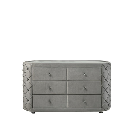 Acme - Perine Dresser BD01065 Gray Velvet