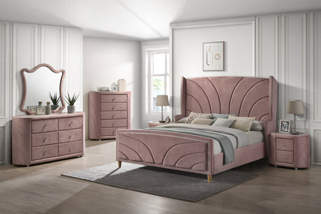 Acme - Salonia Dresser BD01186 Pink Velvet