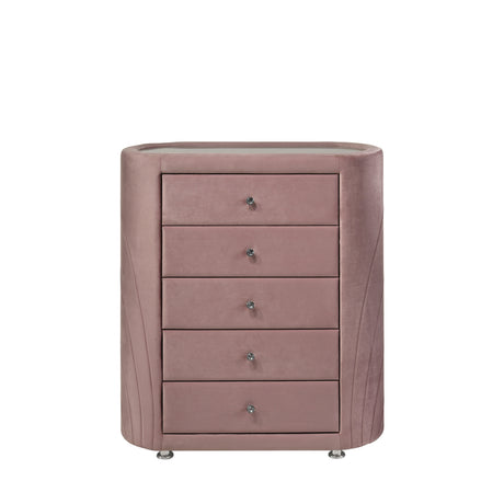 Acme - Salonia Chest BD01187 Pink Velvet