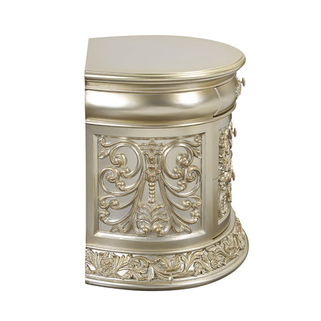 Acme - Sorina Nightstand BD01242 Antique Gold Finish