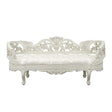 Adara Bench BD01253 Pearl White Synthetic Leather & Antique White Finish | Acme | Home Elegance USA