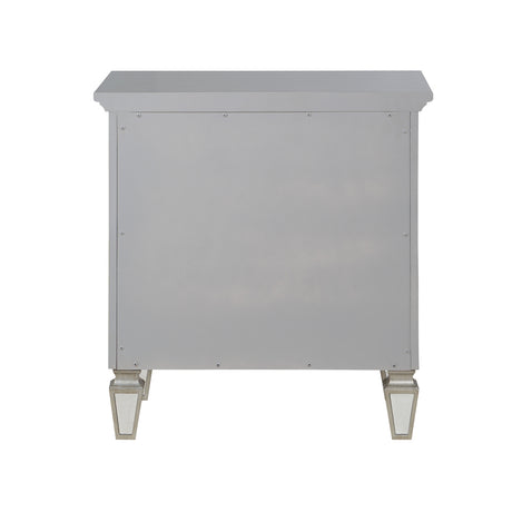 Acme - Varian Nightstand BD01280 Silver & Mirrored Finish