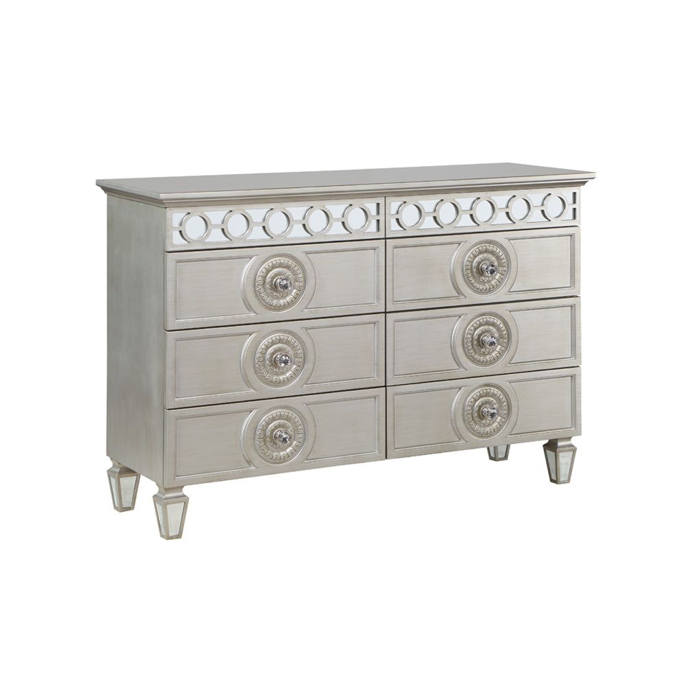 Acme - Varian Dresser BD01281 Silver & Mirrored Finish