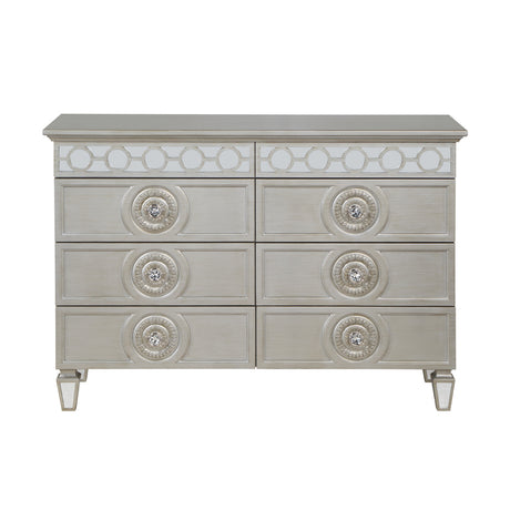 Acme - Varian Dresser BD01281 Silver & Mirrored Finish