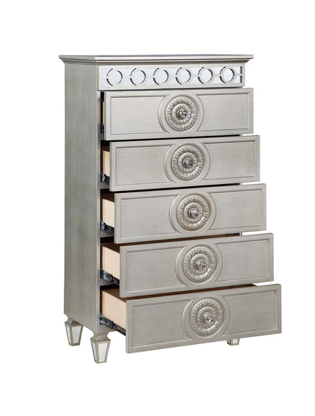 Acme - Varian Chest BD01282 Silver & Mirrored Finish