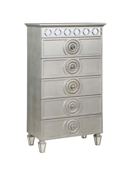 Acme - Varian Chest BD01282 Silver & Mirrored Finish