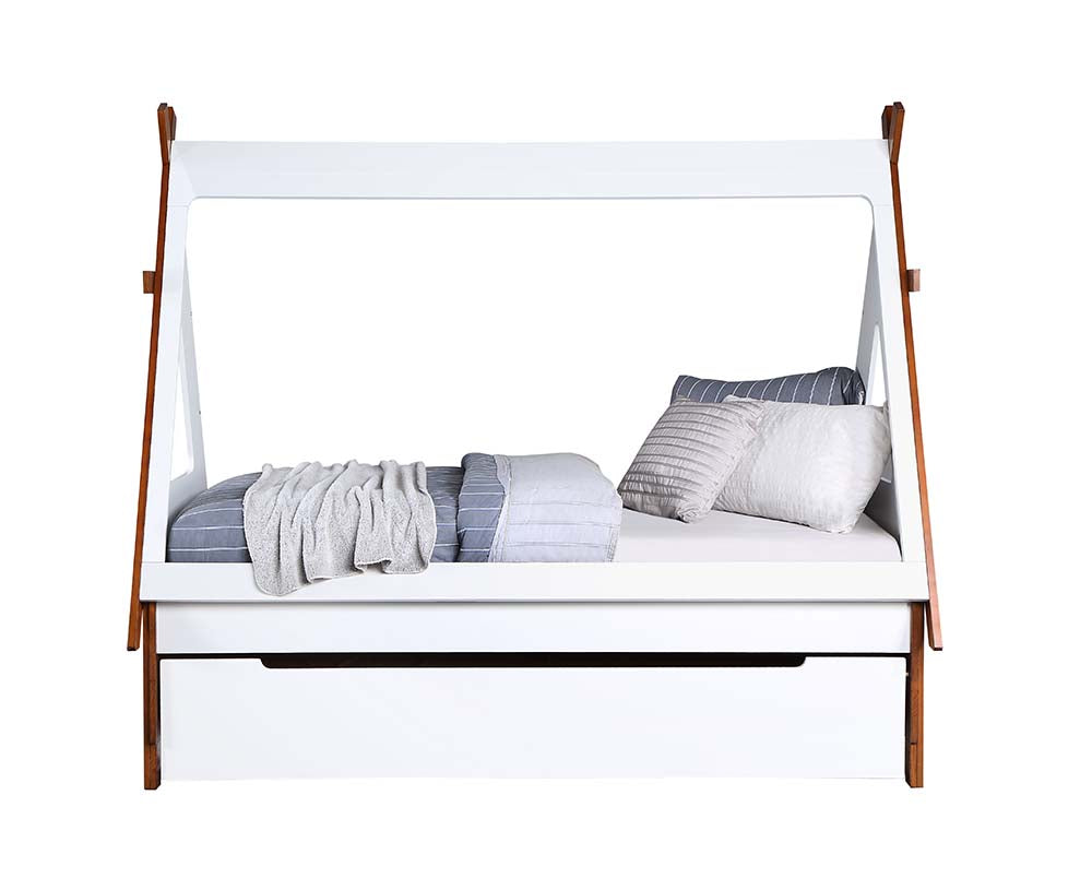 Acme - Loreen Twin Bed BD01287T Oak & White Finish